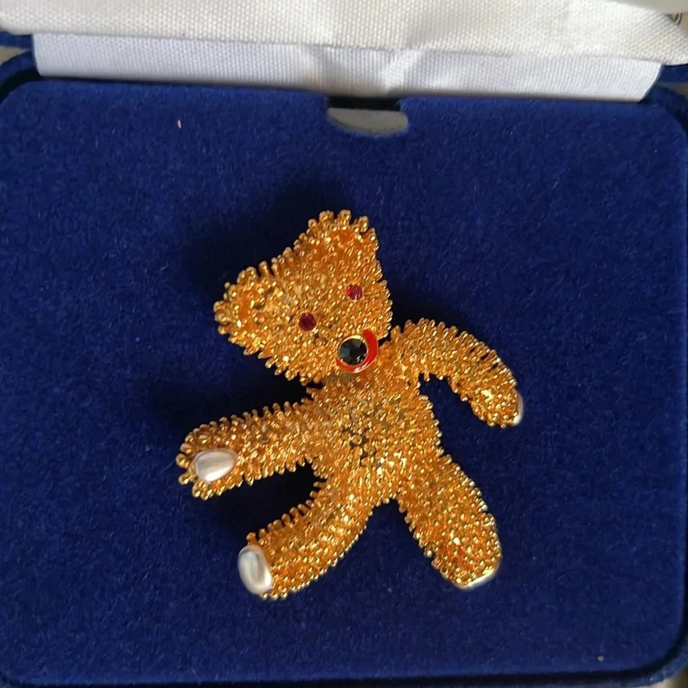 Camrose & Kross Teddy Bear Brooch - Picture 3 of 4